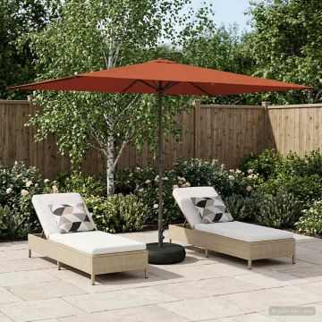 Parasole da Giardino con Base 200 x 300 cm Poliestere