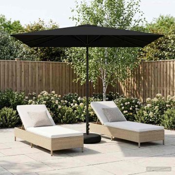Parasole da Giardino con Base 200 x 300 cm Poliestere