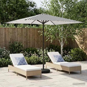 Parasole da Giardino con Base 200 x 300 cm Poliestere