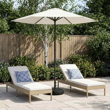 Parasole da Giardino con Base 230 x 230 cm Poliestere