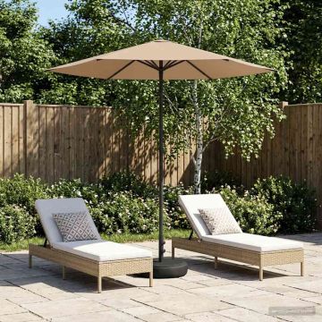 Parasole da Giardino con Base 230 x 230 cm Poliestere