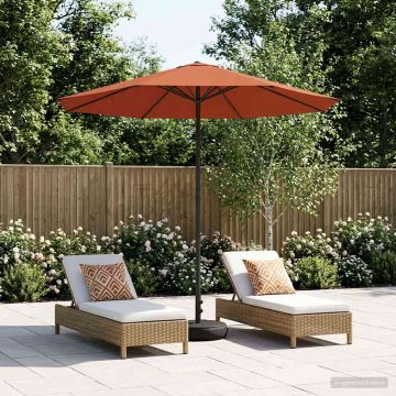 Parasole da Giardino con Base 230 x 230 cm Poliestere