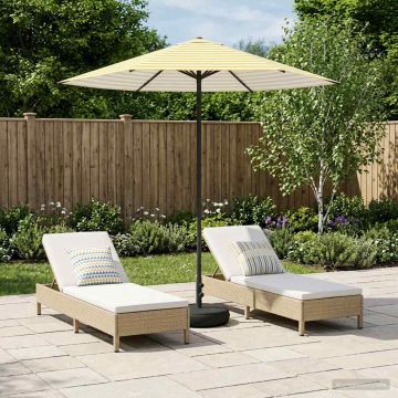 Parasole da Giardino con Base 230 x 230 cm Poliestere