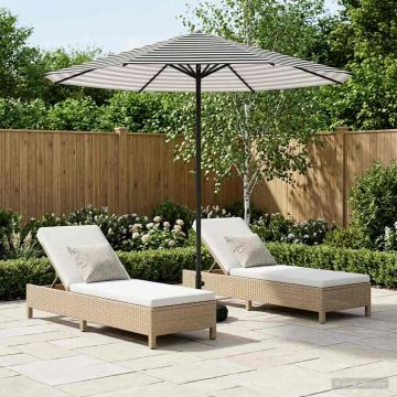 Parasole da Giardino con Base 230 x 230 cm Poliestere