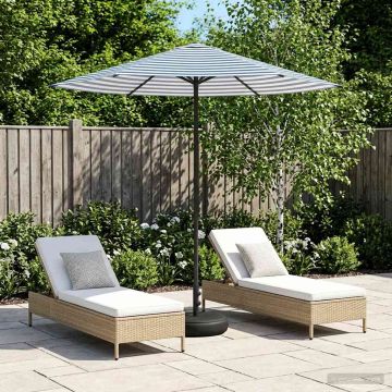 Parasole da Giardino con Base 230 x 230 cm Poliestere