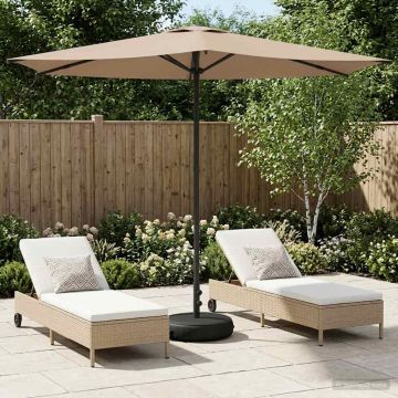 Parasole da Giardino con Base 270 x 270 cm Poliestere