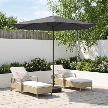 Parasole da Giardino con Base 270 x 270 cm Poliestere