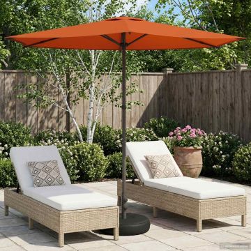 Parasole da Giardino con Base 270 x 270 cm Poliestere