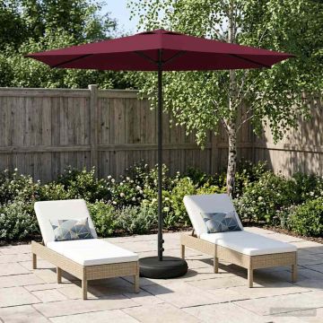 Parasole da Giardino con Base 270 x 270 cm Poliestere