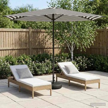 Parasole da Giardino con Base 270 x 270 cm Poliestere