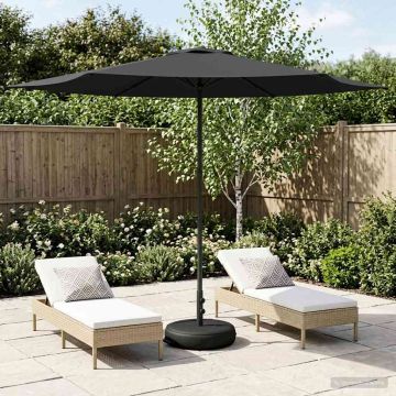 Parasole da Giardino con Base 300 x 300 cm Poliestere
