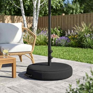 Base per Ombrello da Patio 53 x 53 x 40 cm Acciaio Nero