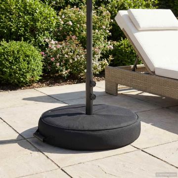 Base per Ombrello da Patio 60 x 60 cm Acciaio Nero