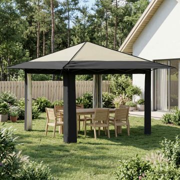 Gazebo senza Parete Crema e Antracite