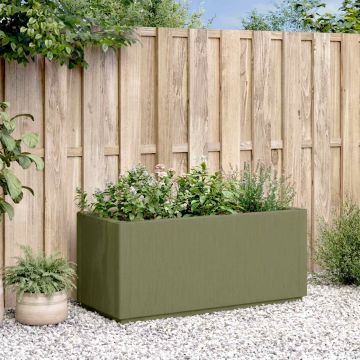 Scatola per Fiori da Giardino Verde 80 x 36 x 35 cm PP