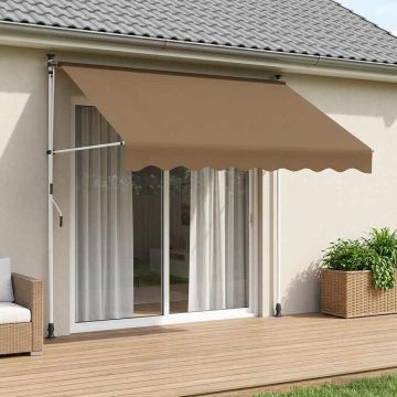 Tenda retrattile manuale Beige 300 cm