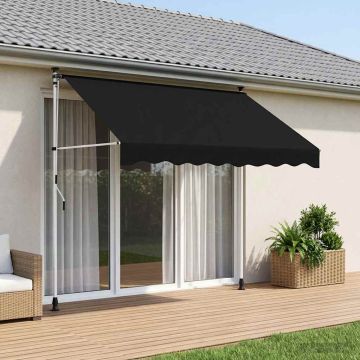 Tenda retrattile manuale Nero 250 cm