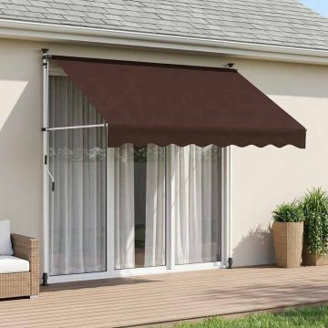 Tenda retrattile manuale Marrone 250 cm