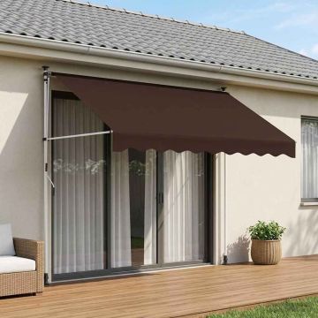 Tenda retrattile manuale Marrone 300 cm