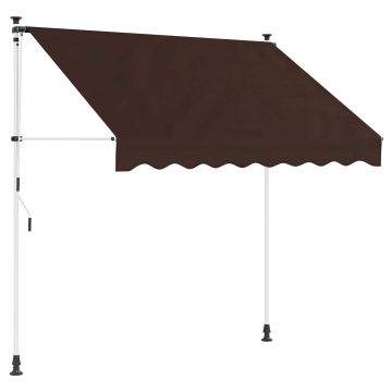 Tenda retrattile manuale Marrone 400 cm