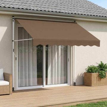 Tenda retrattile manuale Tortora 100 cm