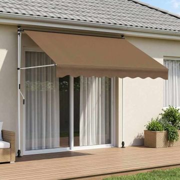 Tenda retrattile manuale Tortora 150 cm