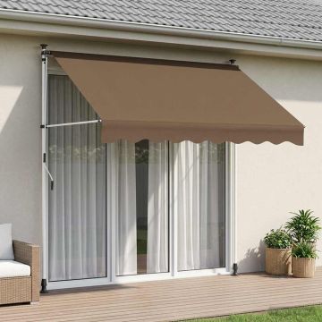 Tenda retrattile manuale Tortora 250 cm