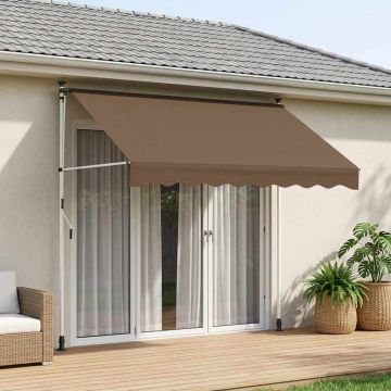 Tenda retrattile manuale Tortora 350 cm