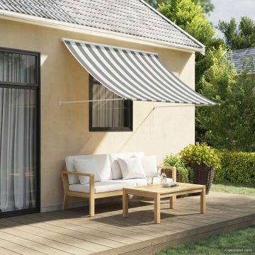 Tenda da Sole Antracite e Bianco 200 x 150 cm