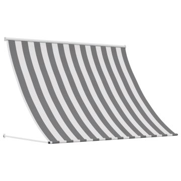 Tenda da Sole Antracite e Bianco 350 x 150 cm
