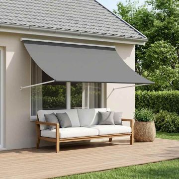 Tenda da Sole Grigio Chiaro 400 x 150 cm