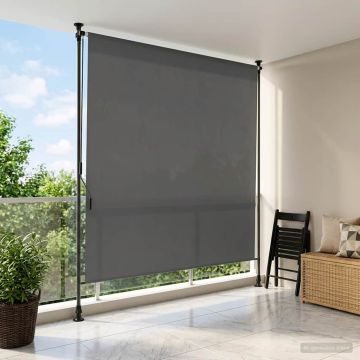 Tenda a Rullo Esterna Grigio Chiaro 100 x 270 cm