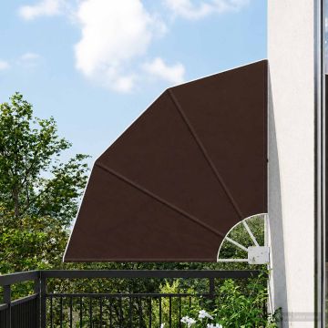 Schermo di Privacy per Balcone 140 x 140 cm Poliestere Marrone