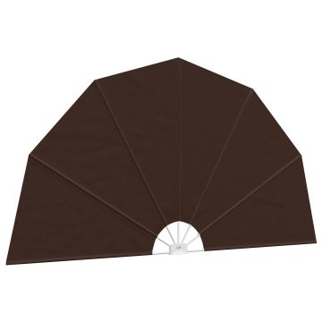 Schermo di Privacy per Balcone Ø 400 cm Poliestere Marrone