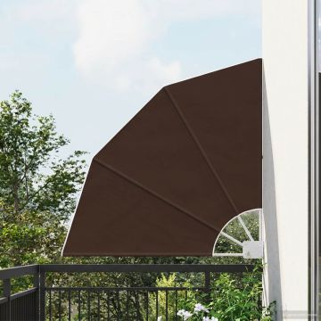 Schermo di Privacy per Balcone 115 x 115 cm Poliestere Marrone