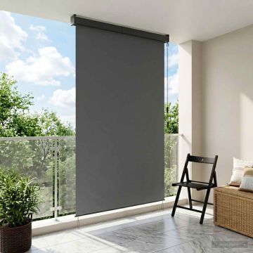 Tenda a rullo Grigio Chiaro 60 x 250 cm Tessuto e Alluminio