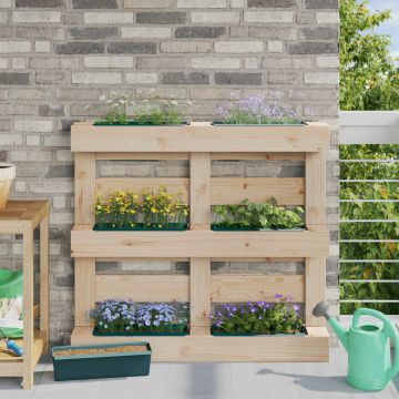 Fioriere per Euro pallet 12 pz Verde 36 x 13,5 x 9,5 cm
