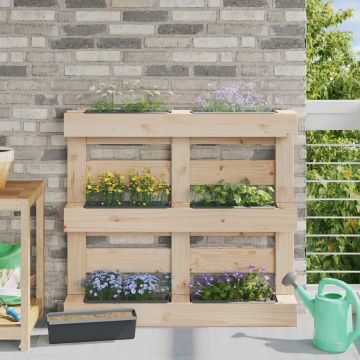 Fioriere per Euro pallet 24 pz Grigio 36 x 13,5 x 9,5 cm