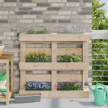 Fioriere per Euro pallet 24 pz Grigio chiaro 36 x 13,5 x 9,5 cm