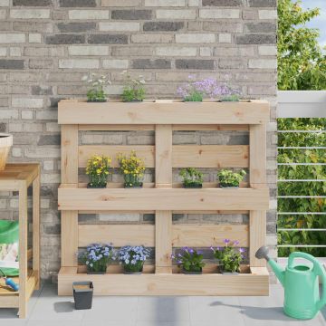 Fioriere per Euro pallet 12 pz Grigio 13,5 x 9 x 9,5 cm