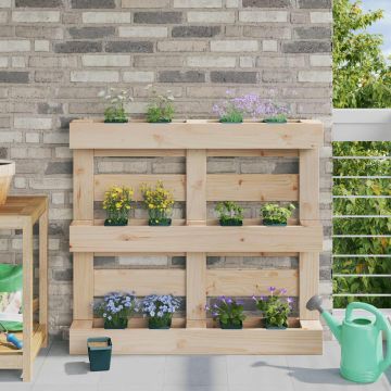 Fioriere per Euro pallet 12 pz Verde 14 x 9 x 9,5 cm