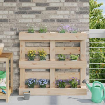 Fioriere per Euro pallet 24 pz Grigio chiaro 13,5 x 9 x 9,5 cm