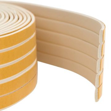 Nastro adesivo per finestre Bianco 8 x 2 mm 25 m Schiuma EPDM