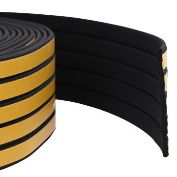 Nastro adesivo per finestre Nero 9 x 3 mm 100 m Schiuma EPDM