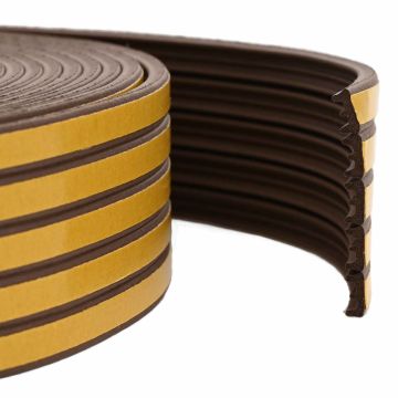 Nastro adesivo per finestre Marrone 9 x 4 mm 25 m Schiuma EPDM