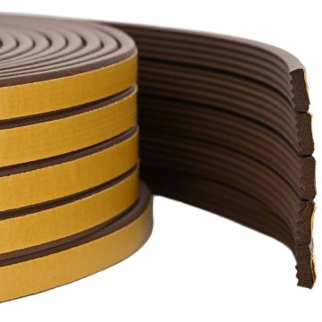 Nastro adesivo per finestre Marrone 8 x 3 mm 50 m Schiuma EPDM