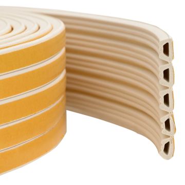 Nastro adesivo per finestre Bianco 10 x 6 mm 25 m Schiuma EPDM