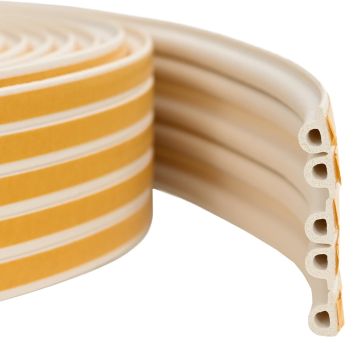 Nastro adesivo per finestre Bianco 9 x 6 mm 100 m Schiuma EPDM