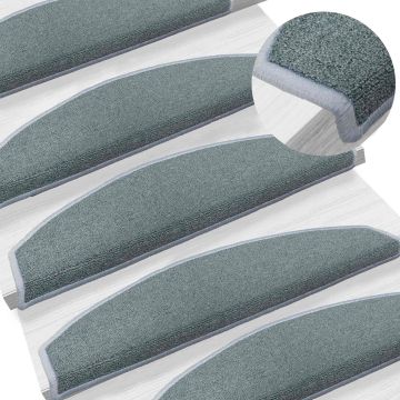 Tappetini per scale autoadesivi 15 pz 80 x 24,5 x 3,5 cm