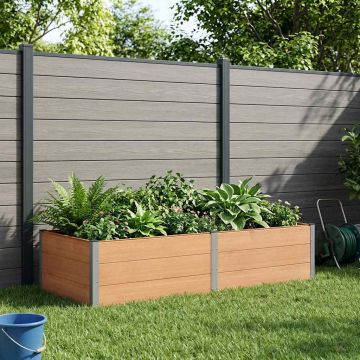 Letto rialzato da giardino Marrone 250 x 100 x 54 cm